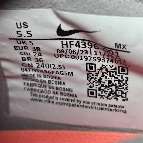 Nike Zoom Vapor 15 Elite FG P Men\'s Size 5.5  Atmosphere Grey Black HF4396-001 main image 6